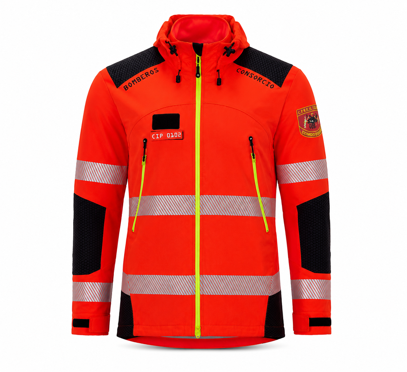 Conjunto Impermeable Bomberos Toledo - Vista Delantera